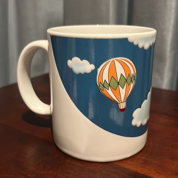 Colorful Hot Air Balloons Among the Clouds Mug w/ 3D (Raised) Decoration - Picture 6 of 10